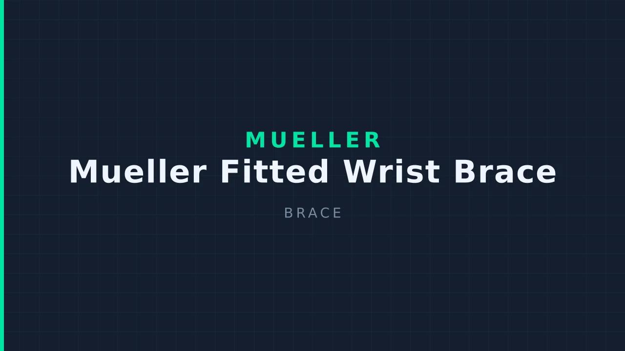 Mueller Fitted Wrist Brace
